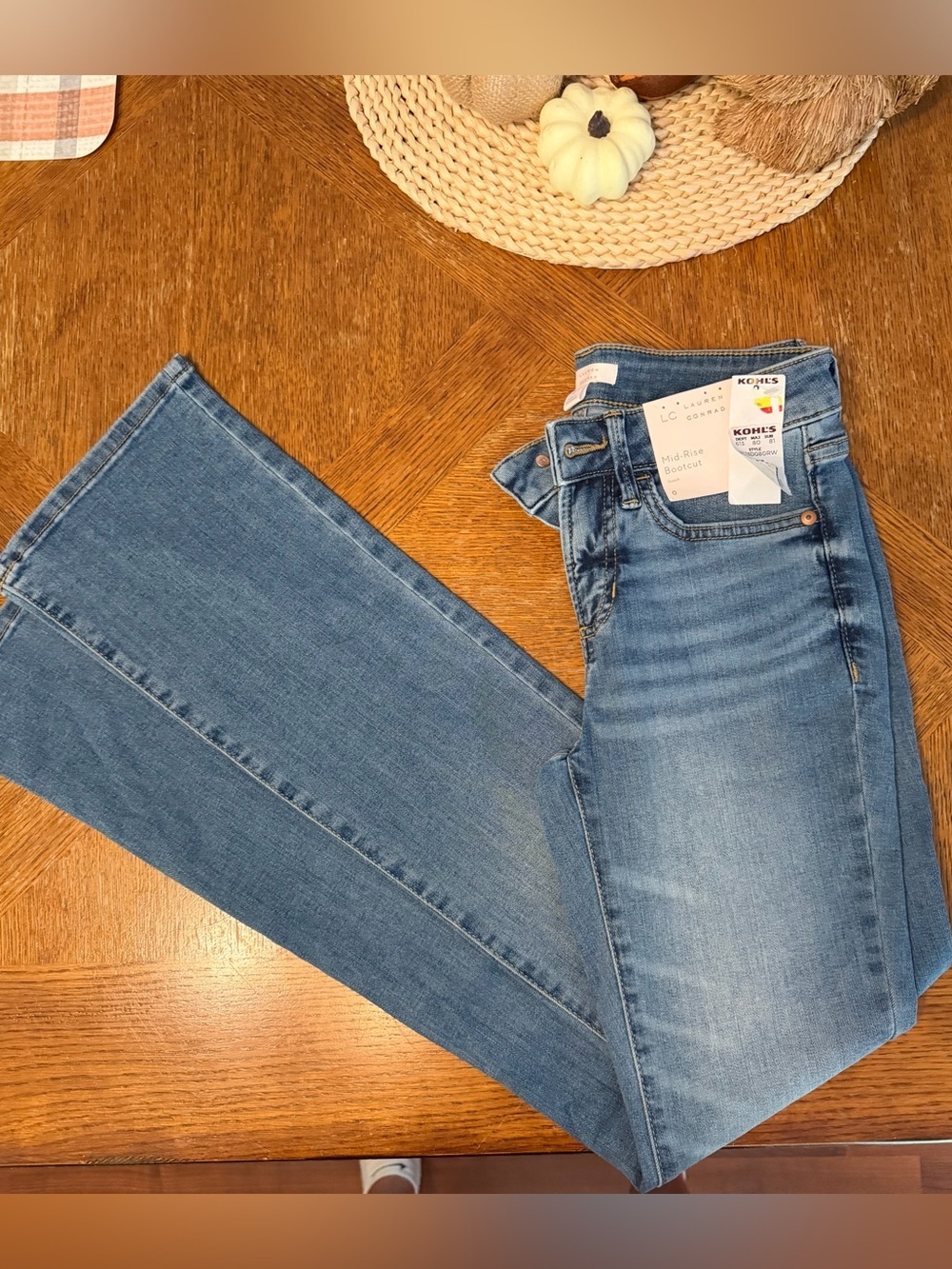 Lauren Conrad Mid-Rise Bootcut Women's Jeans - Light Blue